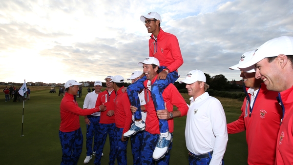 United States came from 7-5 behind to win the Walker Cup at Royal Liverpool