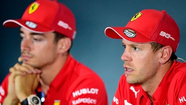 Fourth-place Charles Leclerc leads Sebastian Vettel by 19 points in the driver standings