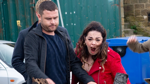 Aaron burns Mandy's money leaving her fuming