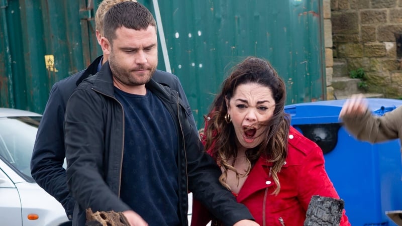 Aaron burns Mandy's money leaving her fuming