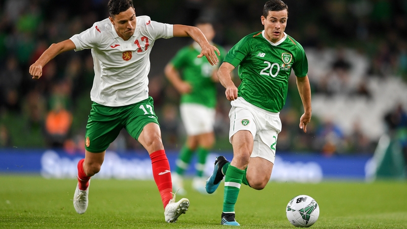 Josh Cullen made his senior debut for Ireland against Bulgaria