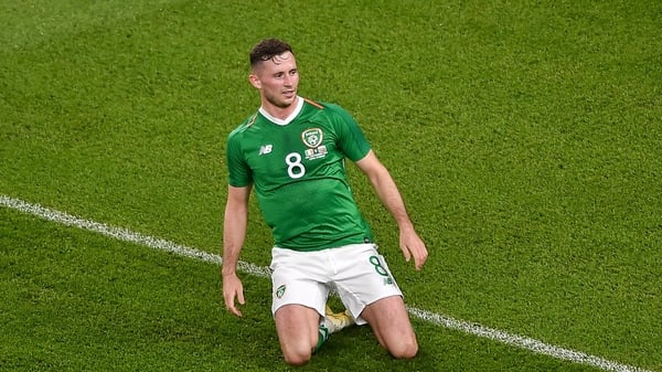 The Preston man bagged his first senior goal for the Republic of Ireland against Bulgaria