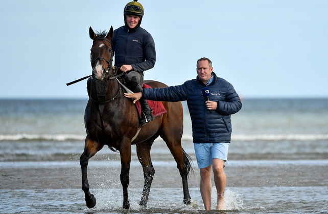 Racing TV's Niall Hannity does like to be beside the seaside