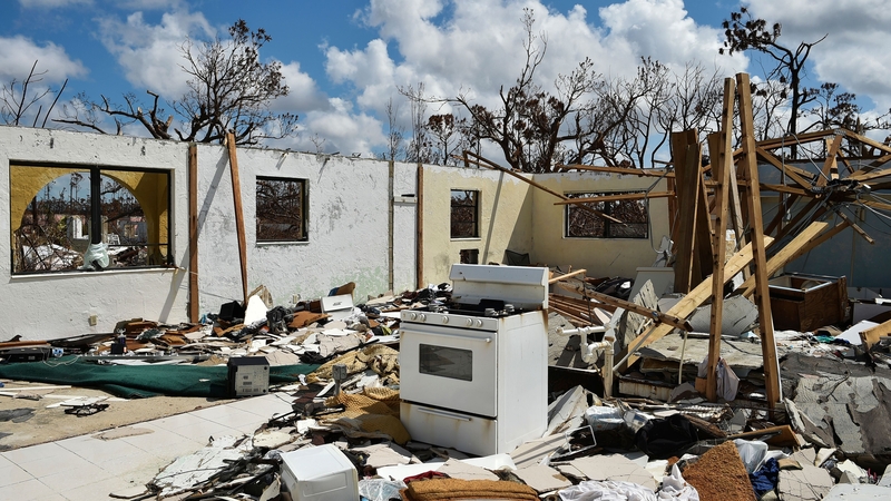 This house in Freeport is one of thousands destroyed by Hurricane Dorian