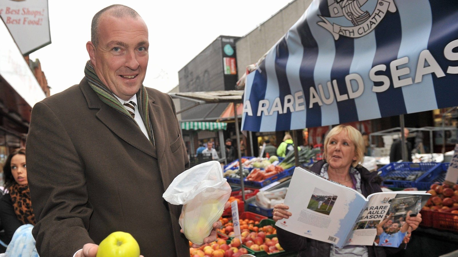 Gilroy on Dublin's Moore Street launching a photo book of the Dubs' 2011 win