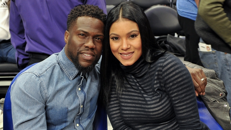 Kevin Hart and his wife Eniko