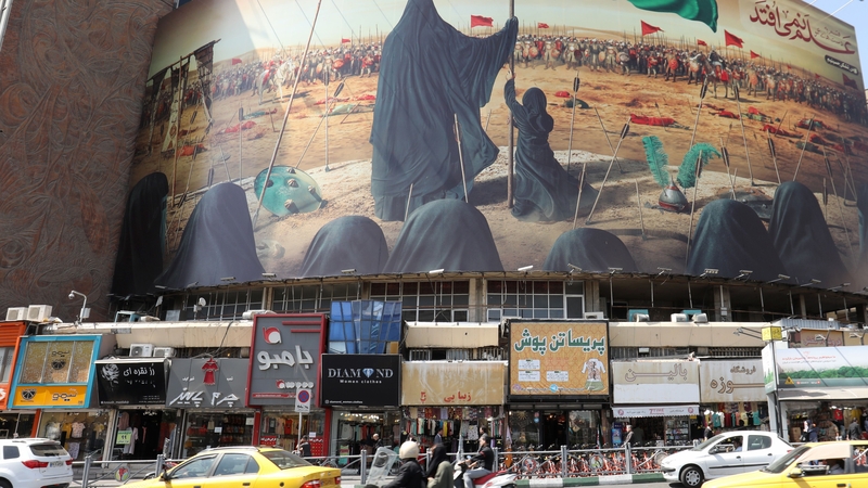 Vali Asr Square in the Iranian capital Tehran