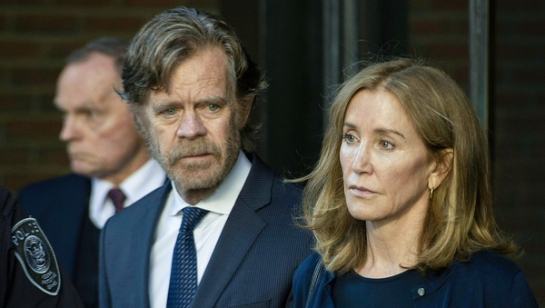 Felicity Huffman (pictured outside court on Friday with husband William H Macy) - "My hope now is that my family, my friends and my community will forgive me for my actions"