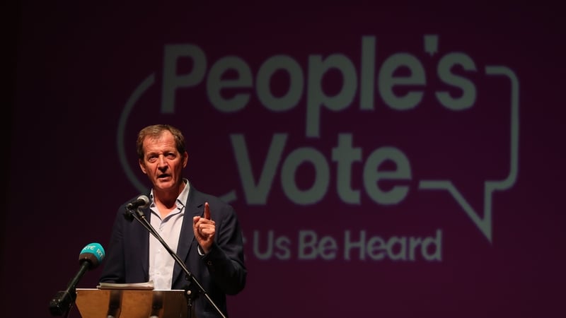 The event is being compered by Alastair Campbell