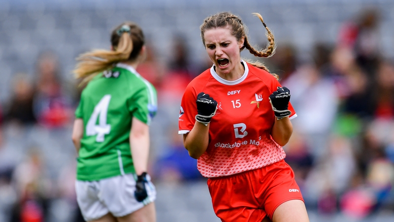 Niamh Rice celebrates her goal