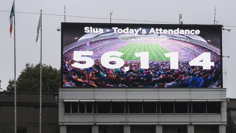 The attendance record at the ladies final has been broken once again