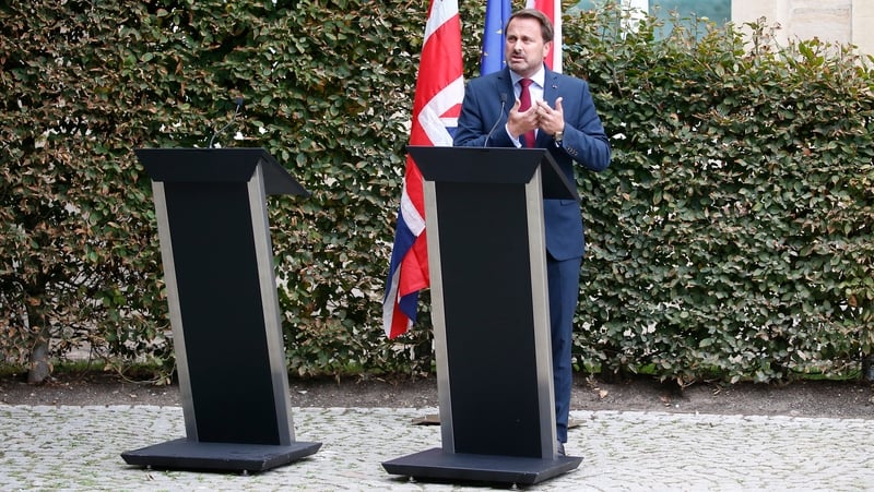 Xavier Bettel gave the media update on his own