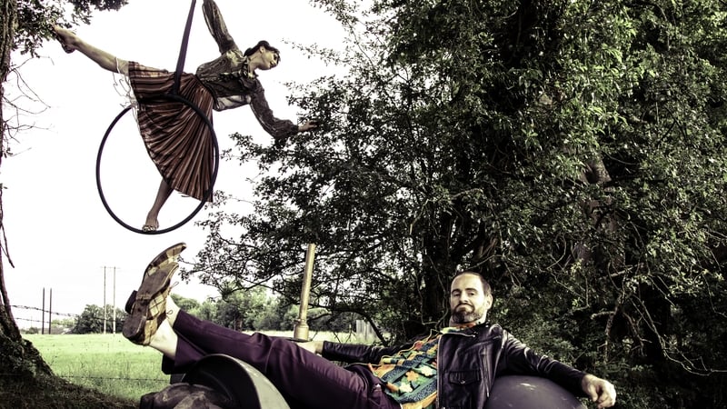 Aerialist and Aisling ní Cheallaigh and Ronan Brady star in Fidget Feet's