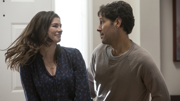 Aisling Bea and Paul Rudd in Living With Yourself