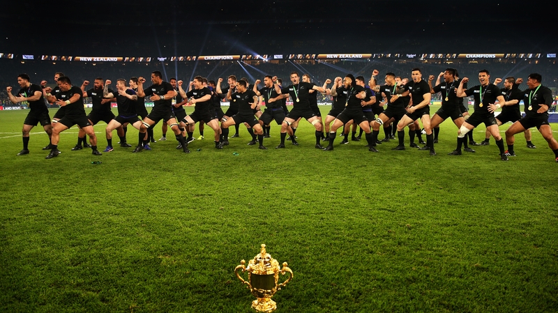 New Zealand celebrate their 2015 victory
