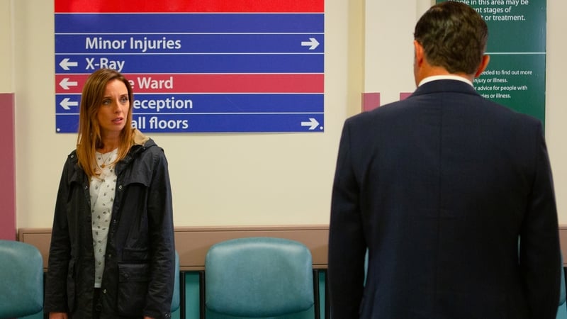 Andrea is horrified when Graham asks if he is Millie's father on Emmerdale