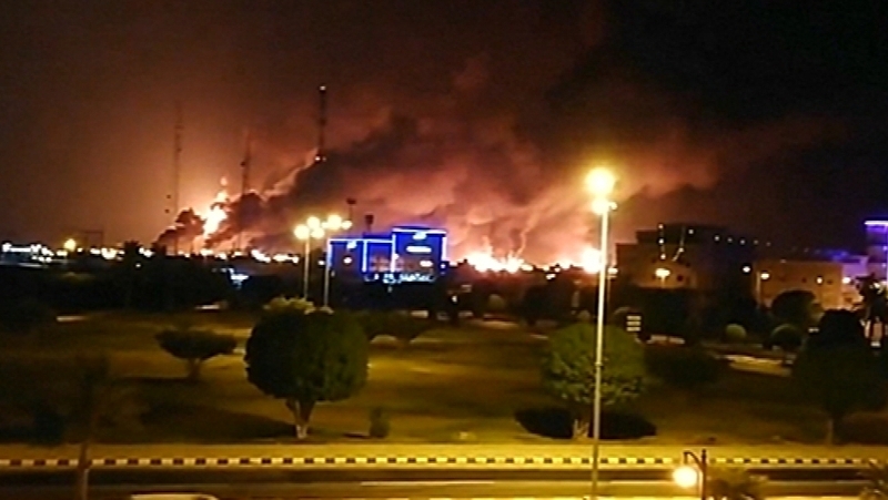 Oil prices set for a weekly gain after a key Saudi Arabian supply hub was knocked out in an attack last weekend