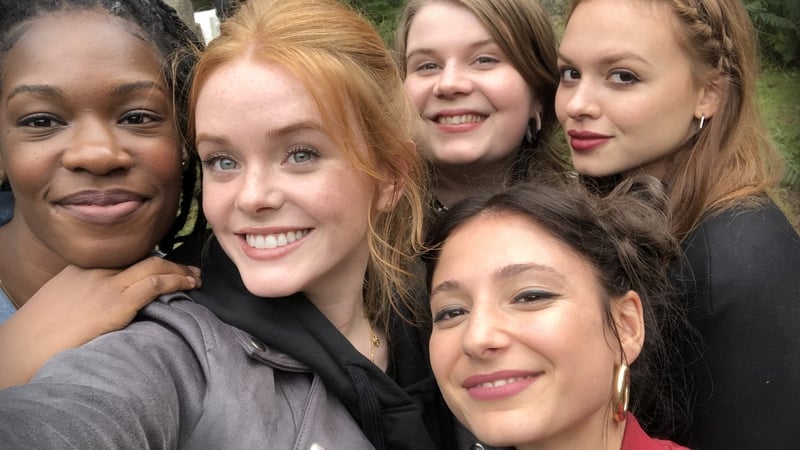 Fate: The Winx Saga cast members: Precious Mustapha, Abigail Cowen, Eliot Salt, Elisha Applebaum and Sadie Soverall