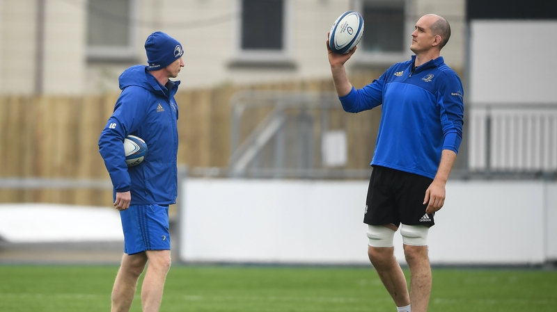 Devin Toner (R) and Leo Cullen