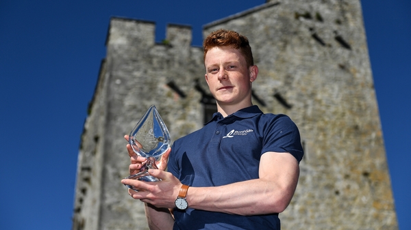 Jerome Cahill with his award