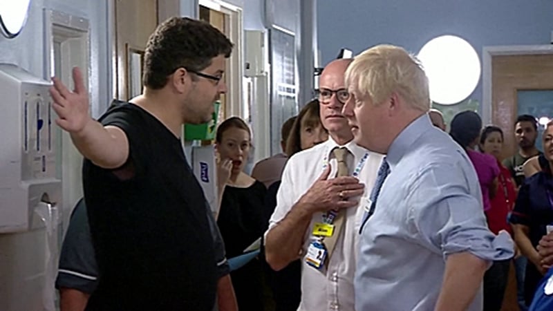 Boris Johnson was filmed claiming there were no press at the event