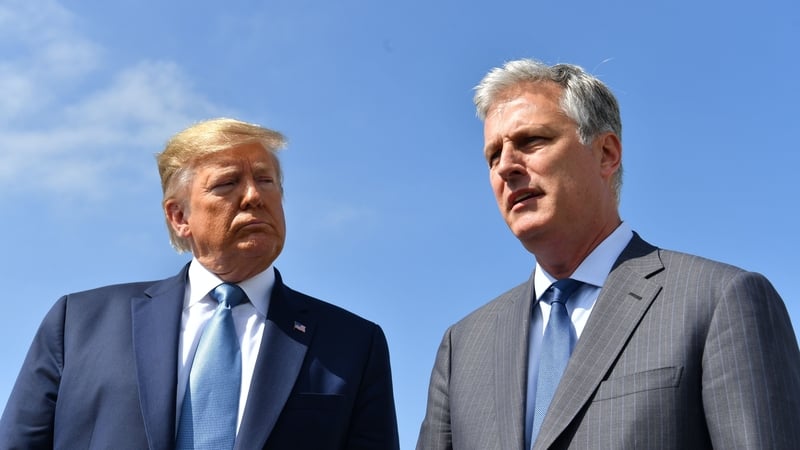 Donald Trump pictured with his new national security advisor Robert O'Brien