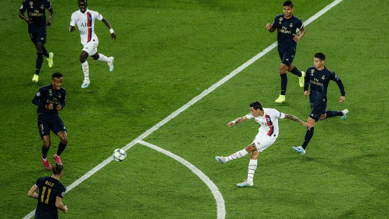 Real Madrid old boy Angel Di Maria bagged a brace against his former side