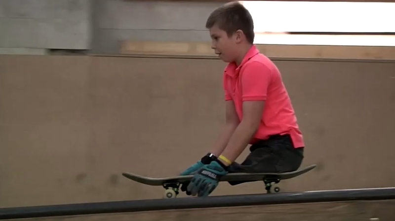 Max hopes to one day take part in the Paralympics