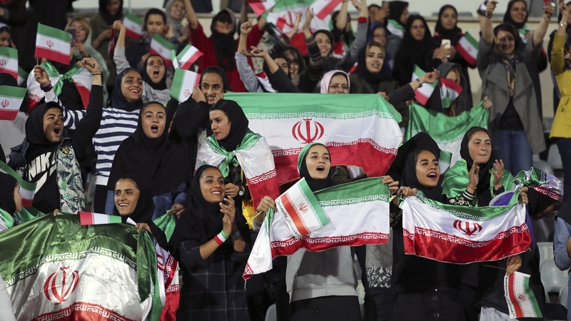 A small group of female fans were allowed to attend a friendly between Iran and Bolivia last year
