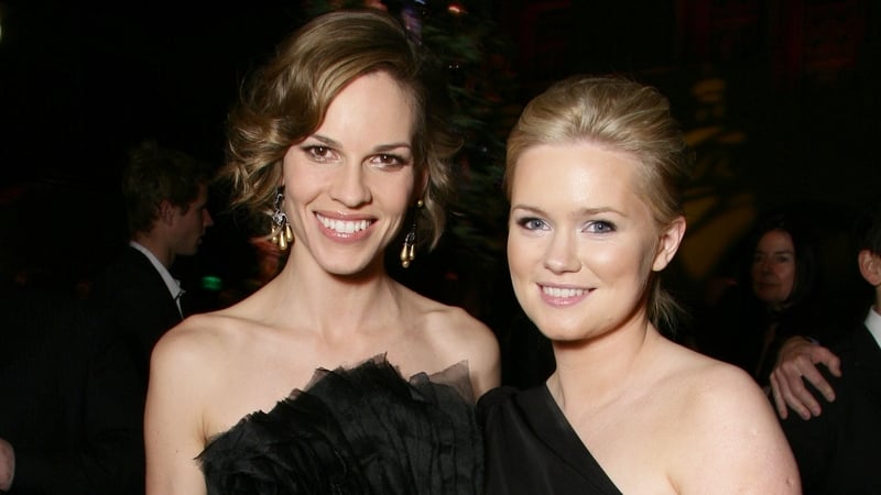 Hilary Swank and Cecelia Ahern pictured in 2007