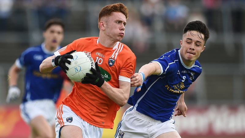 Ross McQuillan in action for Armagh minors in 2016