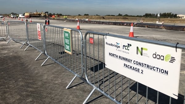 The main construction programme for Dublin's North Runway started in late 2018 and the official sod-turning took place in February 2019