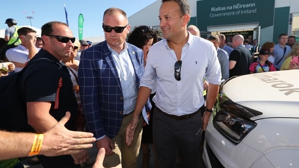 Leo Varadkar said the Brexit rhetoric has tempered recently
