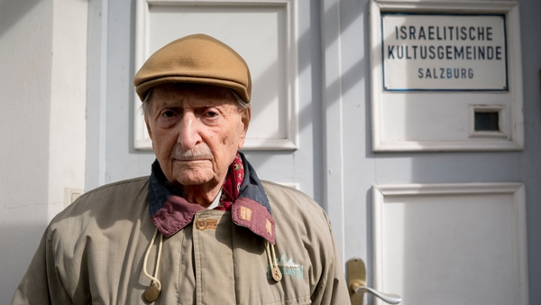 Marko Feingold pictured at the Israeli Cultural Centre in Salzburg last year