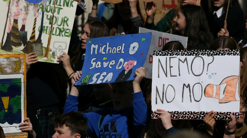 Dublin was a sea of colour as the climate strike marches got under way