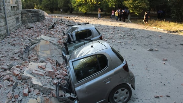 Magnitude 5.6 earthquake rocks buildings in Albania