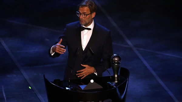 Jurgen Klopp paid tribute to Liverpool's players in his speech