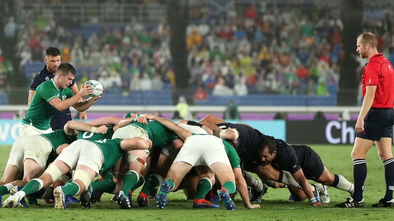Ireland won all ten of their scrums against Scotland
