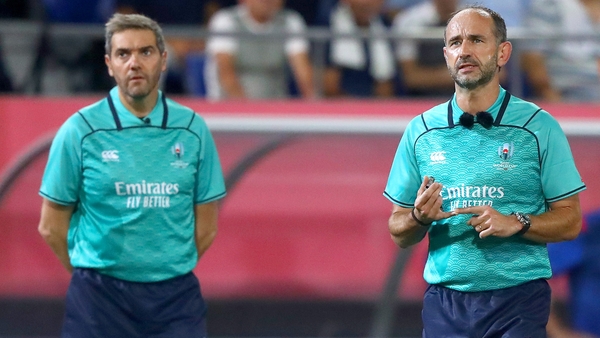 Two experienced referees and a TMO discussed Samoa tackles