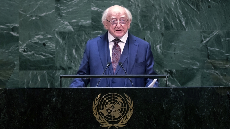 Michael D Higgins called on both sides in Israel to sit down and negotiate a peace agreement