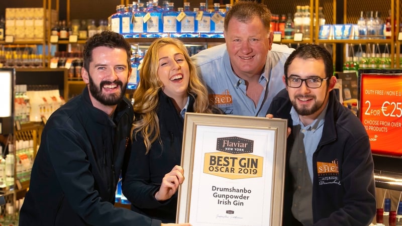 The Shed Distillery team - Sean MacGabhann, Áine Herr, Brian Rigney and Karl McKeown