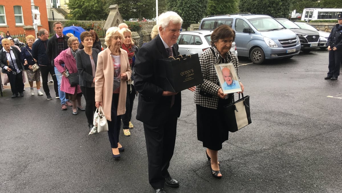 Funeral Of Joseph Tuohy At St Joseph's Church In Glasthule