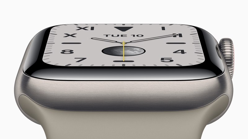 The always-on display is the biggest new feature on the Apple Watch Series 5