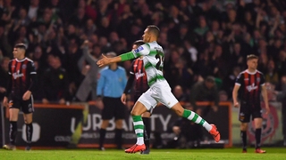 Burke celebrates his opener