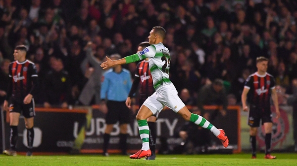 Burke celebrates his opener