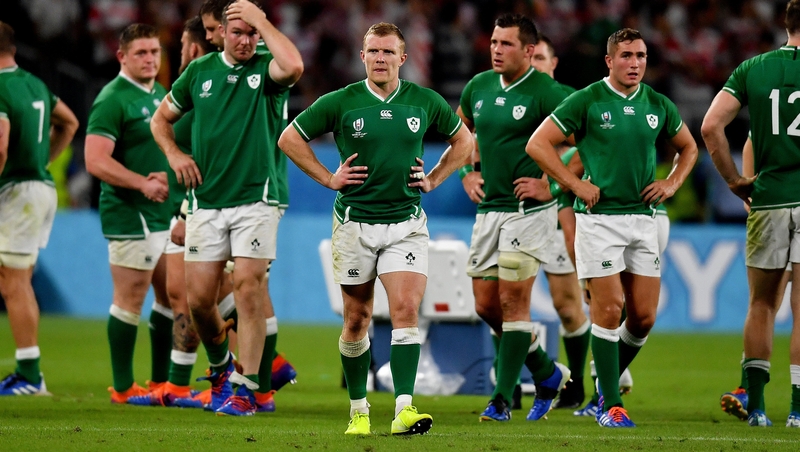 A dejected Keith Earls reflects on the damage done in Shizuoka