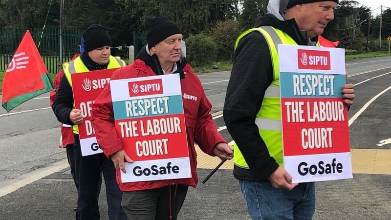 The industrial action began at 6am this morning and will continue until 6am tomorrow morning