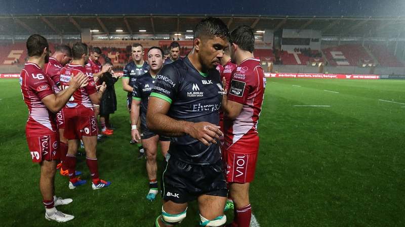Connacht's Jared Butler comes off the pitch after their defeat to Scarlets