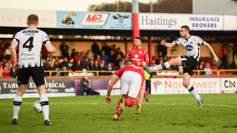 Michael Duffy scores the only goal with a minute left in the Showgrounds