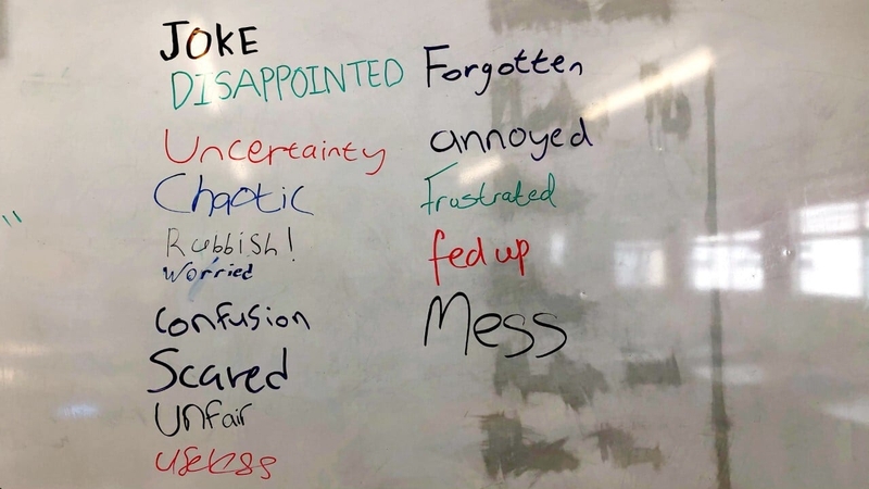 'Disappointed', 'worried', 'Scared' - the list does not make for happy reading